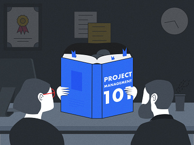 Project Management 101 Illustration flat flow illustration project management