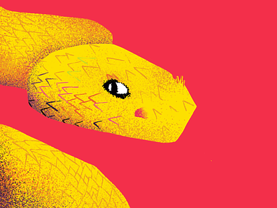 नाग grain illustration procreate viper