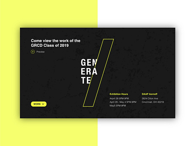 Generate black branding design desktop generate logo show web webdesign website white yellow