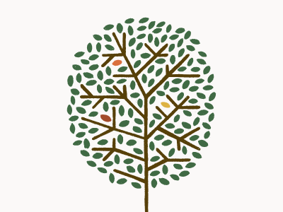 Tree hand drawn illustration stationery tree