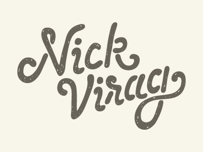 Virag hand lettering logo type