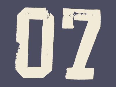 007 7 hand lettering type
