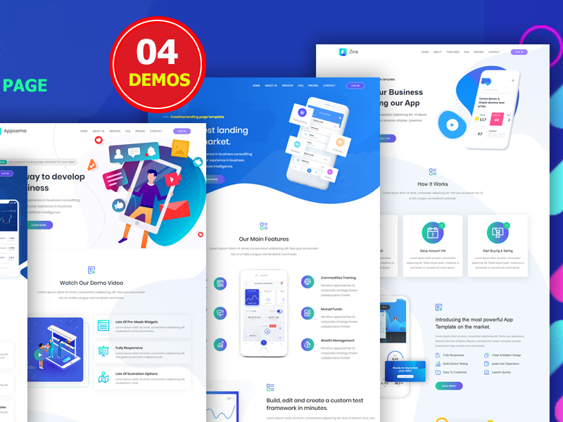 Nitrix - Laravel App Landing Page by Bright Light on Dribbble