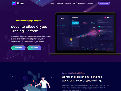 Nosar - ICO and Crypto Template bitcoin bitcoin exchange bitcoin trading crypto crypto ico cryptocurrency digital currency digital payment system ico ico landing page