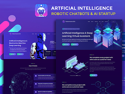 Robotizer - Chatbot Startup, AI Agency & ML Business Template