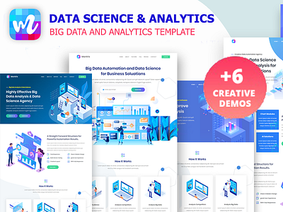 Montrix - Data Science & Analytics Template big data data analysis data analytics data science