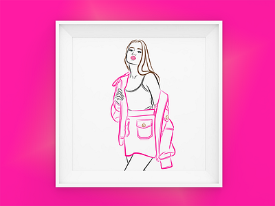 Pink all the way art creative design dribbble graphic design illustration inspiration vector