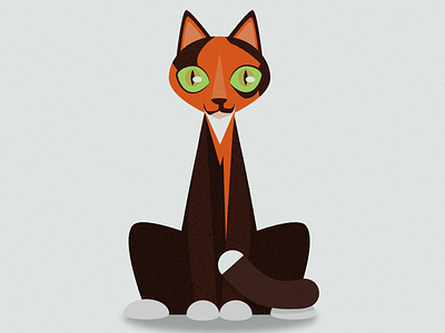 Persephone ai cat cats flat illustration