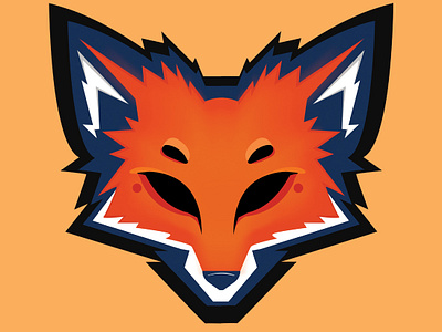 Fox Logo animal design flat fox gaming illustration logo logodesign orange zorro