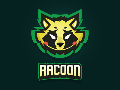 Racoon Logo animal animal logo colorful gaming gaminglogo illustration racoon