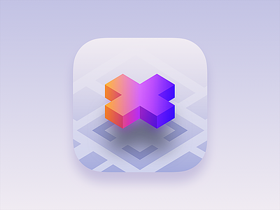 AR — X 3d ar augmented icon ios isometric isometry logo map model place reality