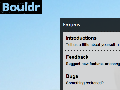 Forum Page Redesign forum redesign