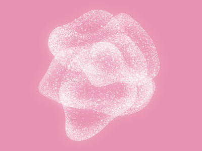 Random illustration abstract blob glitter illustration pink shapes sparkle
