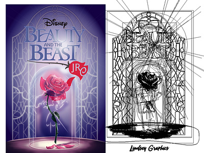 Beauty and the Beast Jr. Musical Poster Design