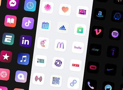 iOS 14 Icons - Color app branding design flat icon illustration ios ios app logo minimal