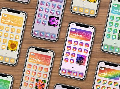 iOS 14 Icons - InstaIcons app branding design flat icon illustration ios ios app logo minimal