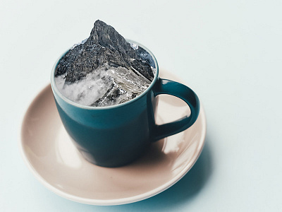 Mountain in a Mug experiment mask mountain mug photoshop