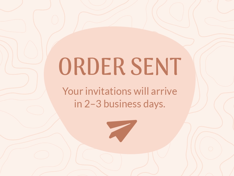 Order Confirmation :: Daily UI #054 airplane animation confirmation daily dailyui invitation paper pink ui