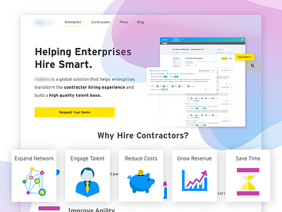 Enterprise Hiring Landing Page