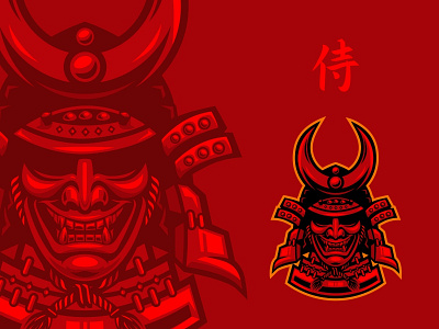 Samurai culture design fighter japan mascot mask ronin samurai vector warrior