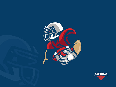 American Football Mascot Logo