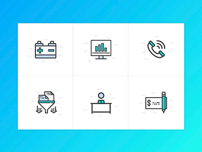 Dhatim custom icons ai brand design fintech icons illustration