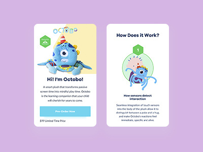 Octobo design kids ui website
