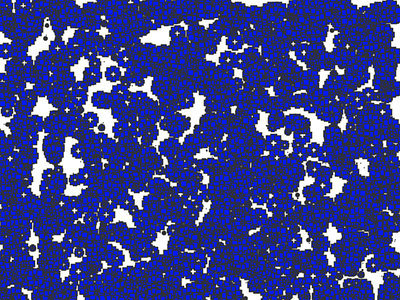 Blue Floating Particle No. 1 - JavaScript html interactive javascript processing website