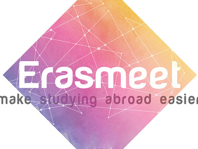 Erasmeet Facebook cover photo abstract banner banner design cover cover design erasmeet facebook facebook banner lines logo romb social media design square symetric typography