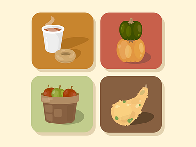 October Orchard Icon Set