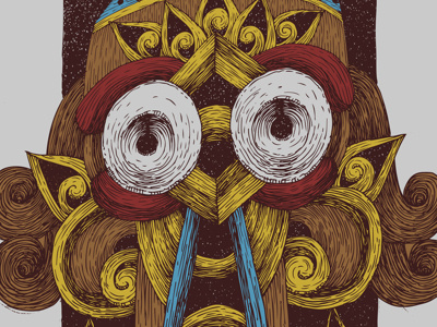 The Baboon art bountylist drawing illustration indonesia tribal