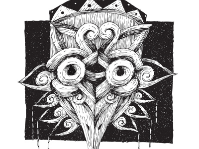 The Ostrich bountylist illustration owl tees tribal