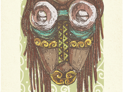 Bobok si Raja Lombok bountylist illustration indonesia lombok mask paintings tribal