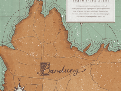 Bandung Cartograph bountylist cartograph illustration map
