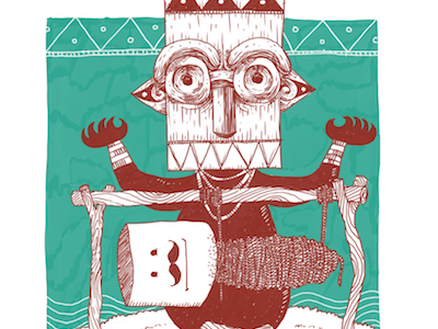 Tribal Island Panic! bountylist illustration indonesia tees