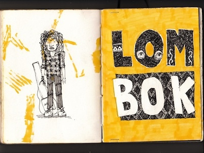 Lombok art bountylist illustration sketchbook
