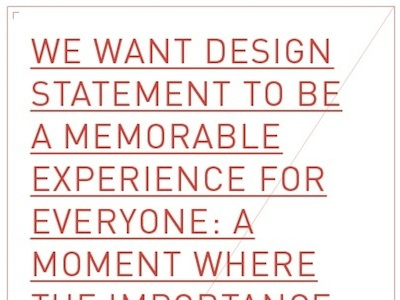 Design Statement's Quote