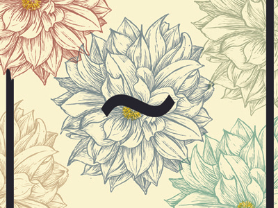 March of Dahlias bountylist dahlia illustration typography