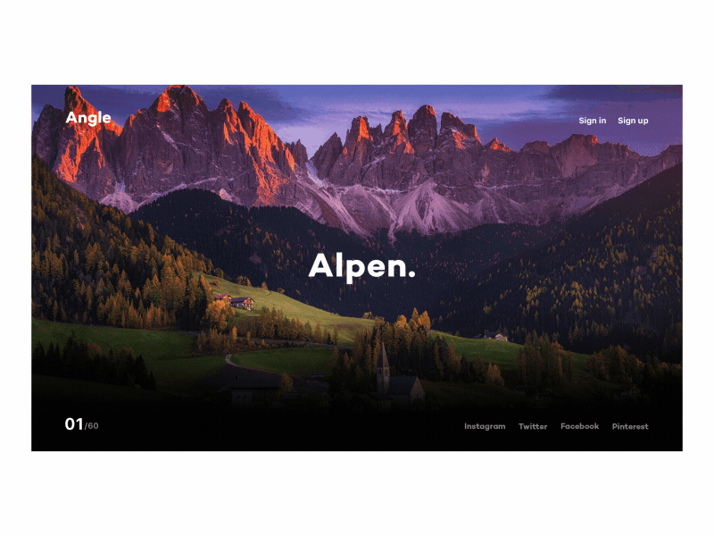 Alps tourism animation app design identity ios page ui ux vector web website 应用 设计