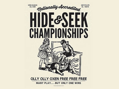 Hide and Seek design funny