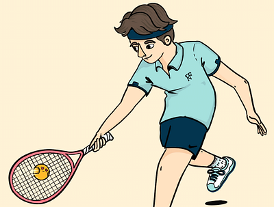 RForever illustration procreate tennis
