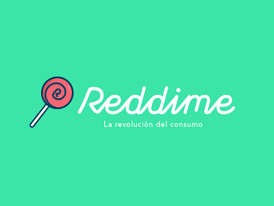 Reddime Brand bogota branding branding design colombia design designs graphic identity illustrator logo lollipop mark