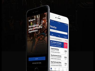 2016 MyTransport Portotype mobile app design public transportation user experience