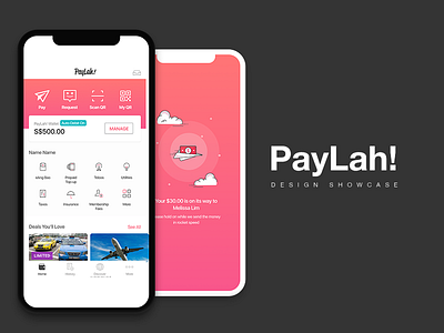2017 Paylah Revamp in app purchase mobile app design payments