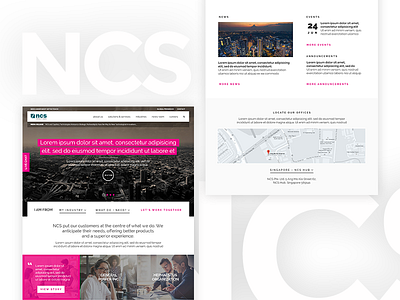 2015 NCS corporate website revamp corporate website website design