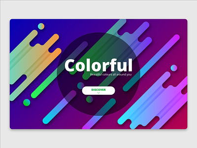 Colorful Project branding colorful concept design experiment ui web