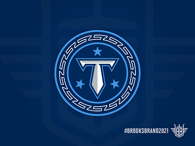 Titan Up Some More... blue concept football identity identity branding logo nashville navy nfl silver sky blue
