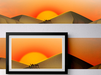 Sahara Desert Digital Art digital art graphic design illustration