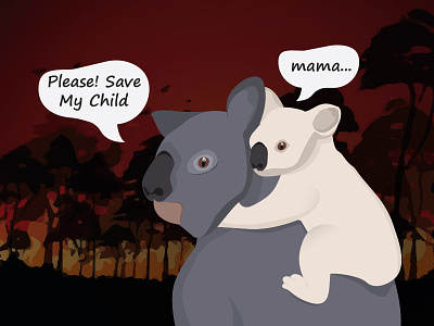 Koala illustration adobe ilustrator art design digital art illustraion illustration art koala prayforaustralia save animals save australia save nature