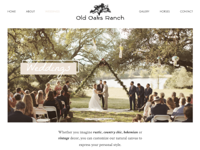 Old Oaks Ranch - Squarespace Website